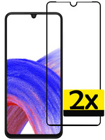 LUQ LUQ Samsung Galaxy A33 Screenprotector Glas Full Cover - 2 PACK