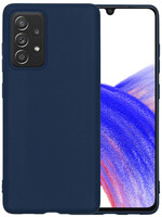 LUQ LUQ Samsung Galaxy A33 Hoesje Siliconen - Donkerblauw