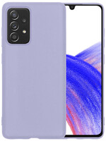 LUQ LUQ Samsung Galaxy A33 Hoesje Siliconen - Lila