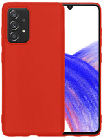 LUQ LUQ Samsung Galaxy A33 Hoesje Siliconen - Rood