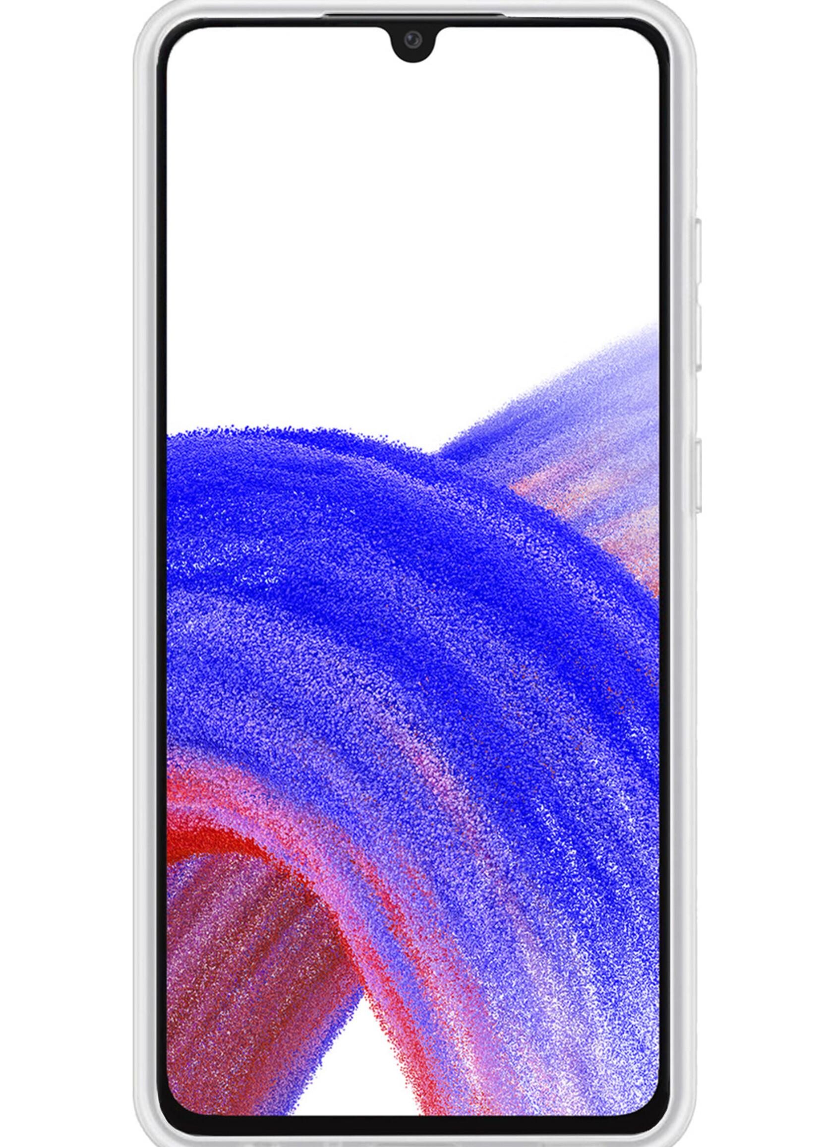 LUQ Hoesje Geschikt voor Samsung A33 Hoesje Siliconen Case - Hoes Geschikt voor Samsung Galaxy A33 Hoes Siliconen - Transparant