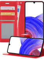 LUQ LUQ Samsung Galaxy A33 Hoesje Bookcase - Rood