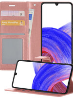 LUQ LUQ Samsung Galaxy A33 Hoesje Bookcase - Rose Goud