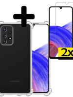 LUQ LUQ Samsung Galaxy A33 Hoesje Shockproof Met 2x Screenprotector