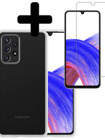 LUQ LUQ Samsung Galaxy A33 Hoesje Siliconen Met Screenprotector - Transparant