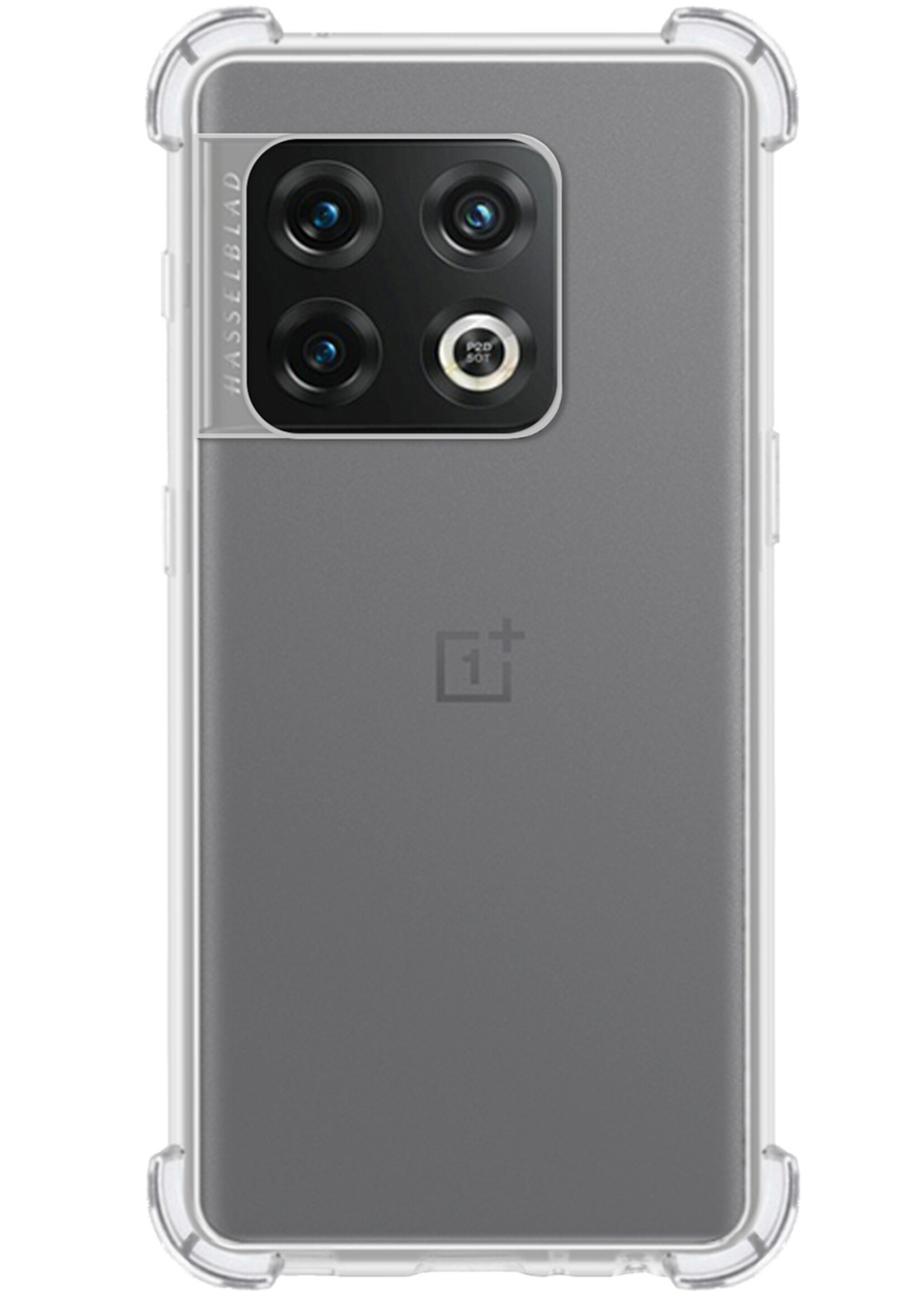 LUQ Hoesje Geschikt voor OnePlus 10 Pro Hoesje Shockproof Case Siliconen - Hoes Geschikt voor OnePlus 10 Pro Hoes Cover Siliconen - Transparant