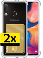 LUQ LUQ Samsung Galaxy A20e Hoesje Pashouder - 2 PACK