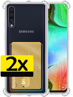 LUQ LUQ Samsung Galaxy A70 Hoesje Pashouder - 2 PACK