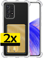 LUQ LUQ Samsung Galaxy A33 Hoesje Pashouder - 2 PACK