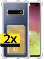 LUQ Samsung Galaxy S10 Hoesje Pashouder - 2 PACK