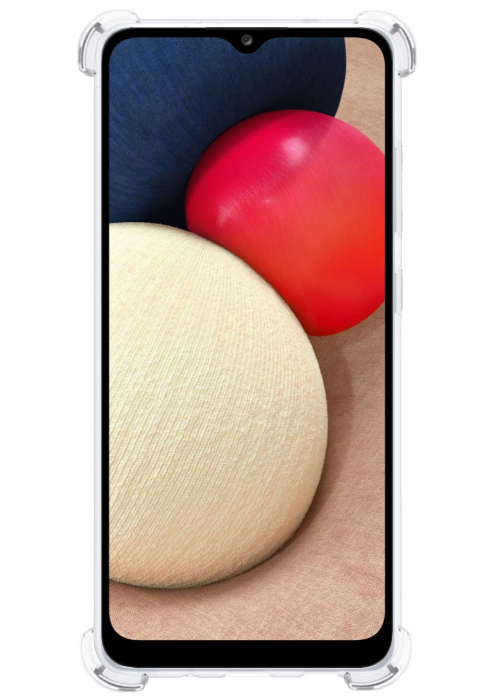 LUQ Hoesje Geschikt voor Samsung A03s Hoesje Shockproof Case Siliconen - Hoes Geschikt voor Samsung Galaxy A03s Hoes Cover Siliconen - Transparant