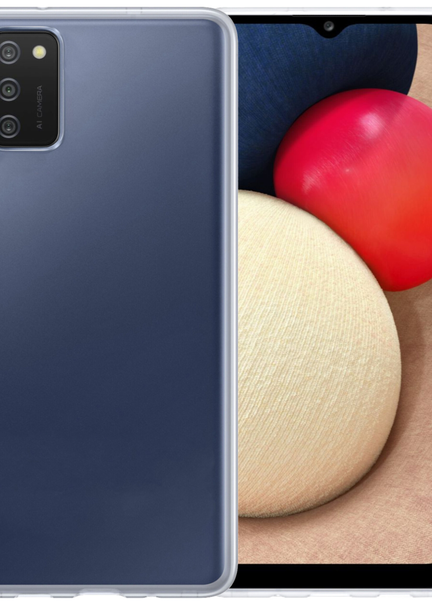LUQ Hoesje Geschikt voor Samsung A03s Hoesje Siliconen Case - Hoes Geschikt voor Samsung Galaxy A03s Hoes Siliconen - Transparant
