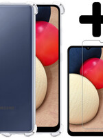 LUQ LUQ Samsung Galaxy A03s Hoesje Shockproof Met Screenprotector