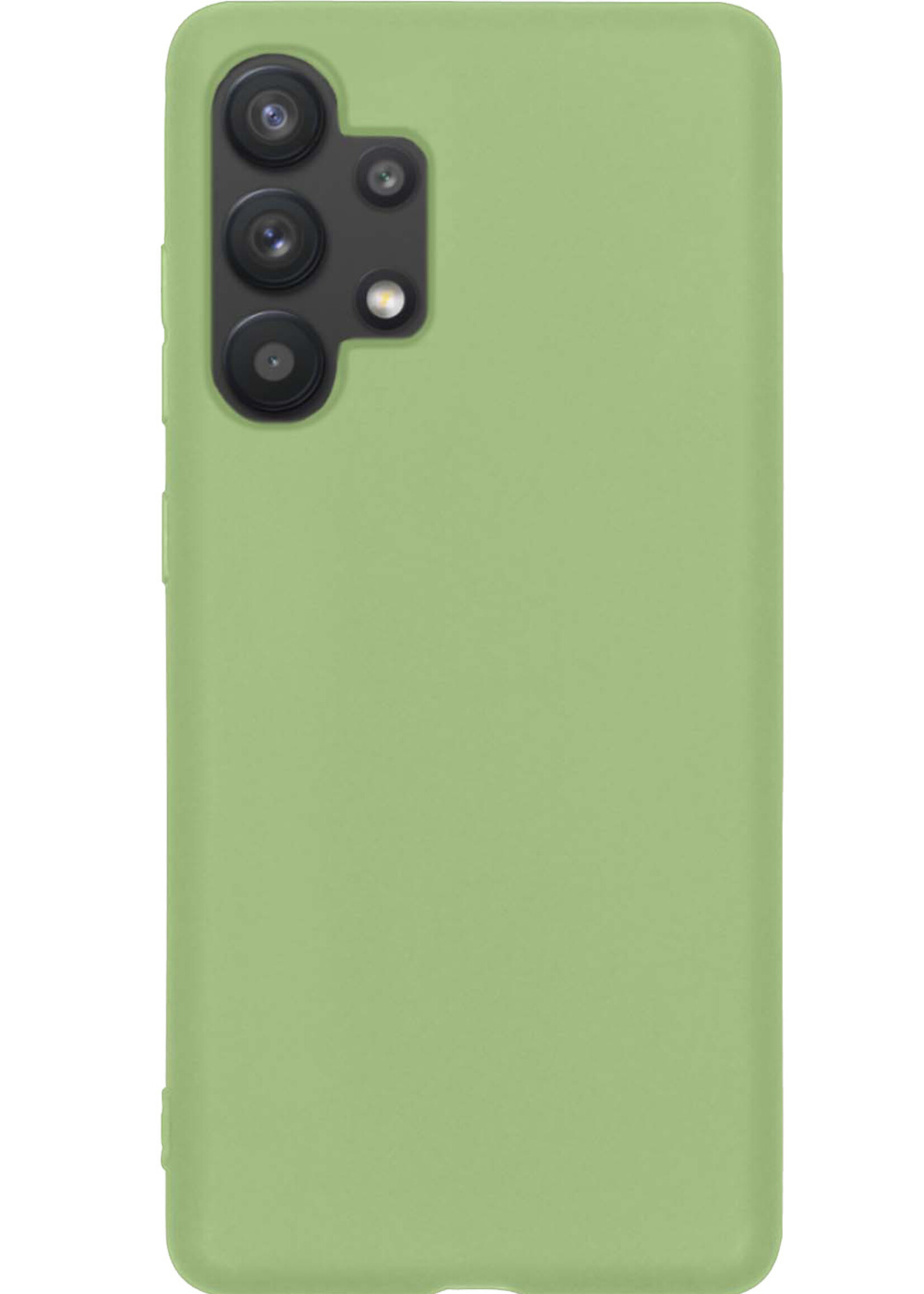 LUQ Hoesje Geschikt voor Samsung A13 4G Hoesje Siliconen Case - Hoes Geschikt voor Samsung Galaxy A13 4G Hoes Siliconen - Groen