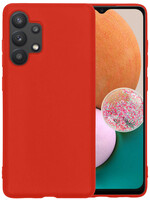 LUQ LUQ Samsung Galaxy A13 4G Hoesje Siliconen - Rood