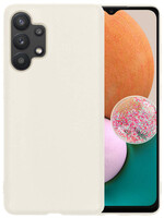 LUQ LUQ Samsung Galaxy A13 4G Hoesje Siliconen - Wit