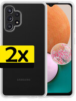 LUQ LUQ Samsung Galaxy A13 4G Hoesje Siliconen - Transparant - 2 PACK