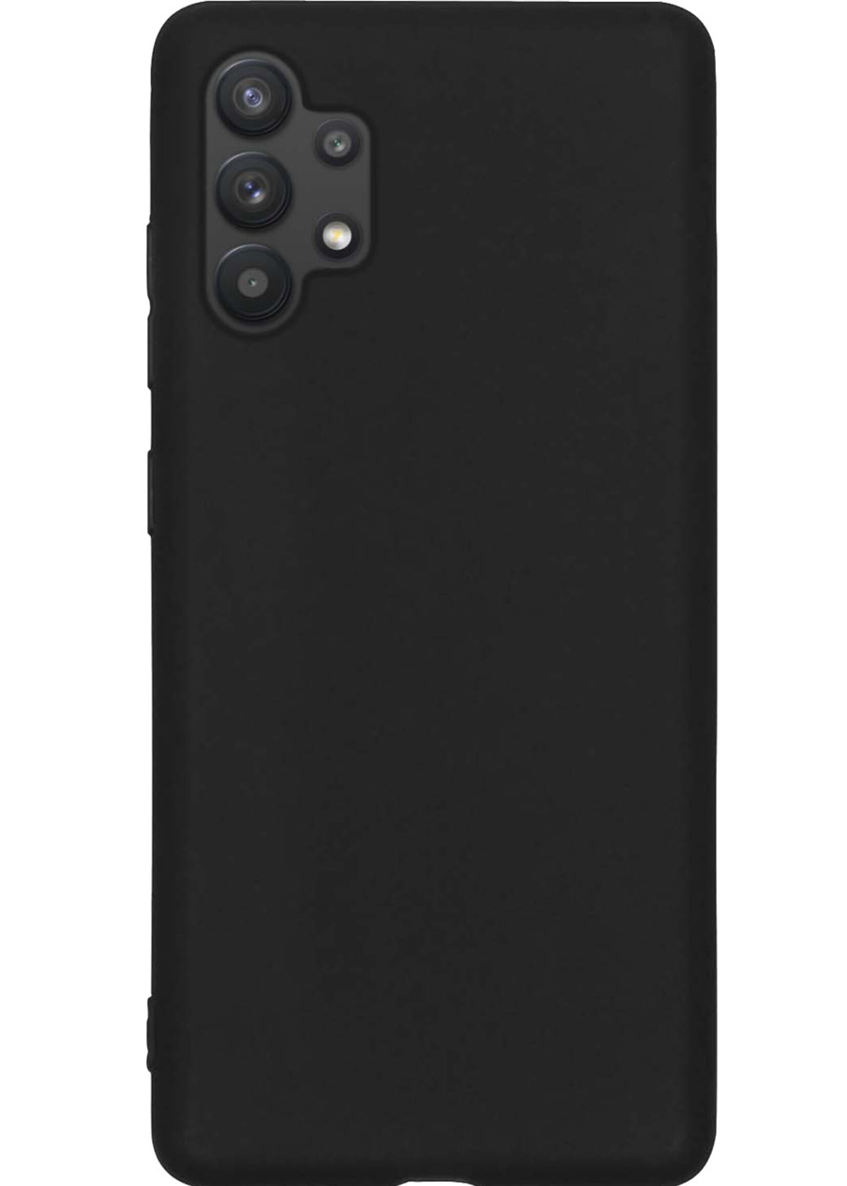 LUQ Hoesje Geschikt voor Samsung A13 4G Hoesje Siliconen Case - Hoes Geschikt voor Samsung Galaxy A13 4G Hoes Siliconen - Zwart - 2 Stuks