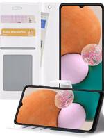 LUQ LUQ Samsung Galaxy A13 4G Hoesje Bookcase - Wit