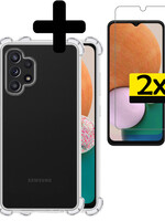 LUQ LUQ Samsung Galaxy A13 4G Hoesje Shockproof Met 2x Screenprotector