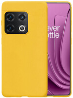 LUQ LUQ OnePlus 10 Pro Hoesje Siliconen - Geel