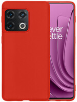 LUQ LUQ OnePlus 10 Pro Hoesje Siliconen - Rood