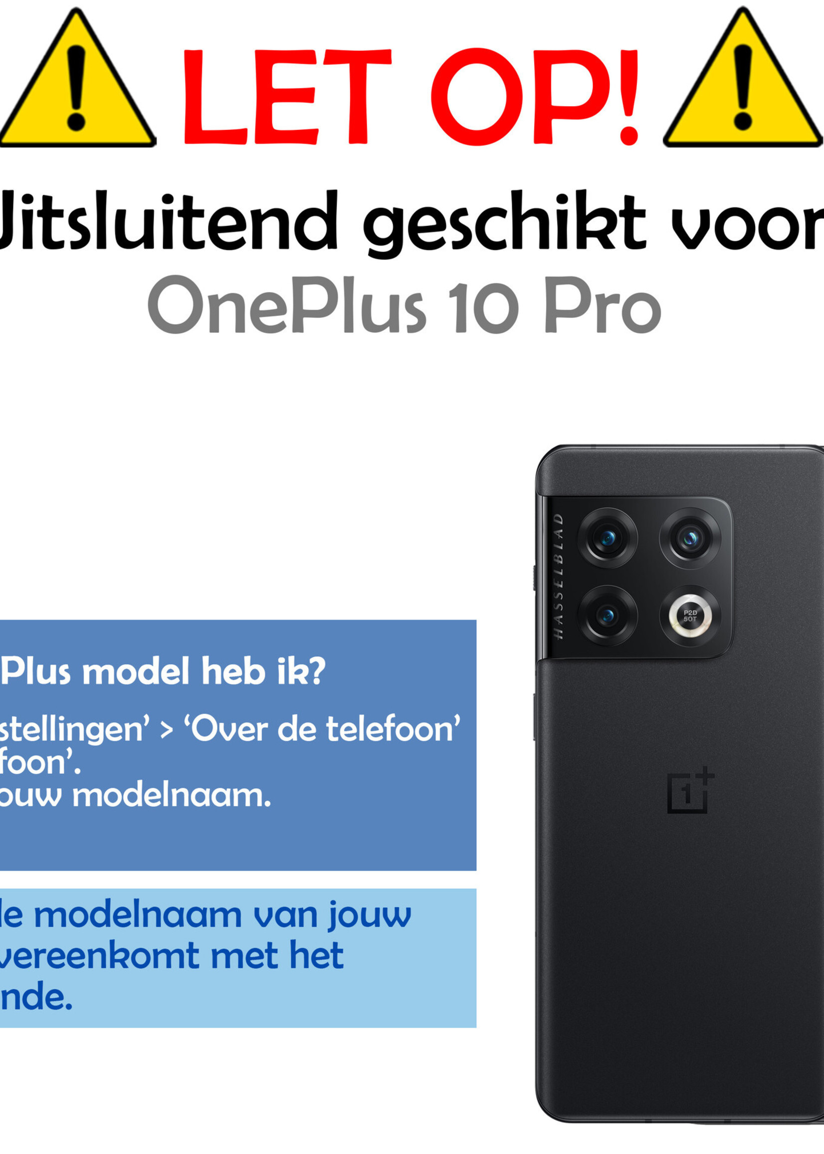 LUQ Hoesje Geschikt voor OnePlus 10 Pro Hoesje Siliconen Case - Hoes Geschikt voor OnePlus 10 Pro Hoes Siliconen - Transparant