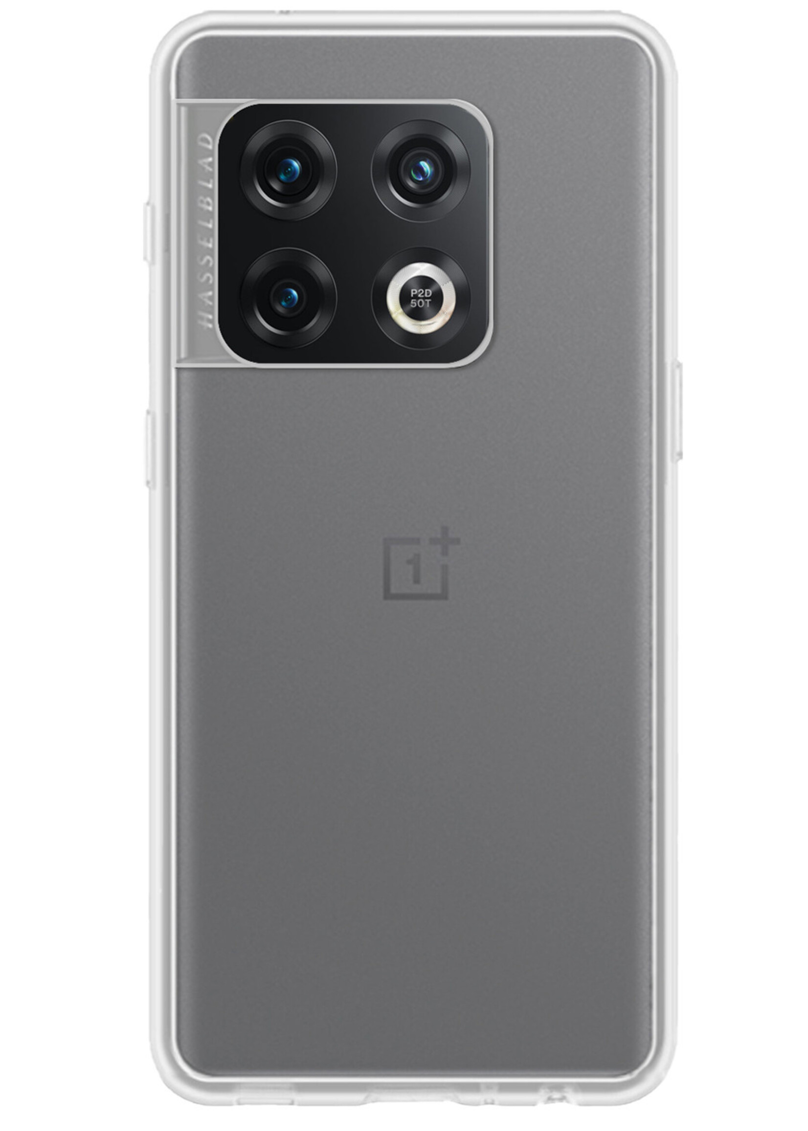 LUQ Hoesje Geschikt voor OnePlus 10 Pro Hoesje Siliconen Case - Hoes Geschikt voor OnePlus 10 Pro Hoes Siliconen - Transparant