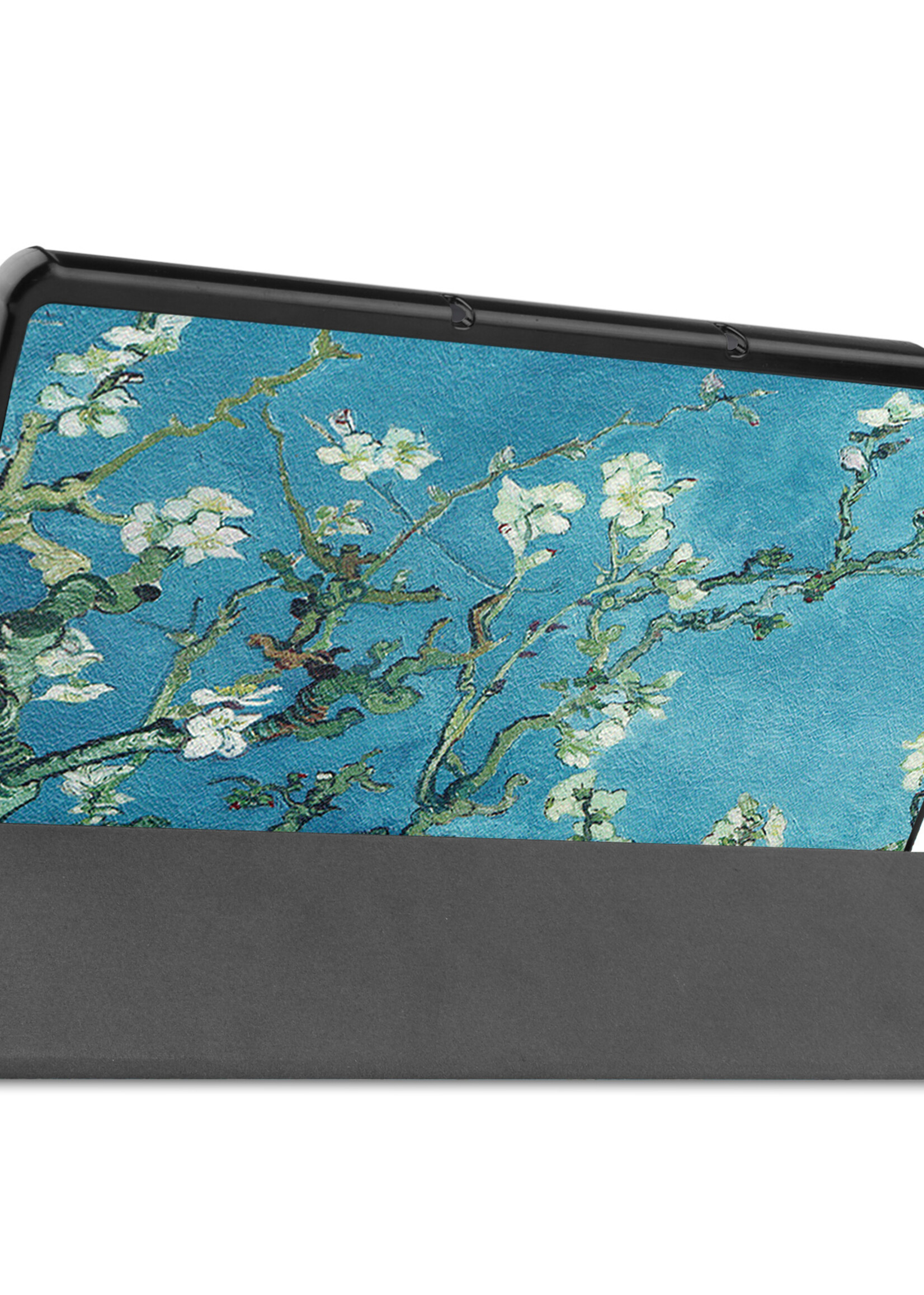 LUQ Hoes Geschikt voor Lenovo Tab P11 Plus Hoes Luxe Hoesje Book Case - Hoesje Geschikt voor Lenovo Tab P11 Plus Hoes Cover - Bloesem