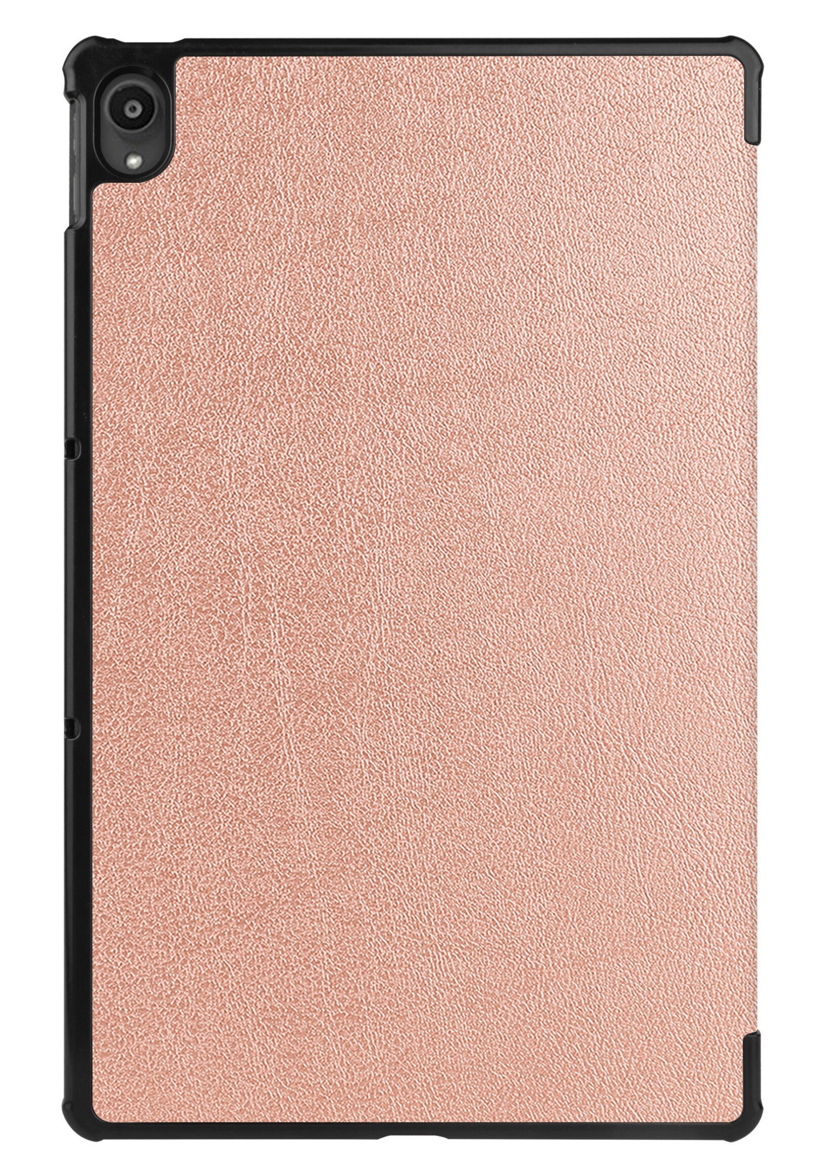 LUQ Hoes Geschikt voor Lenovo Tab P11 Plus Hoes Luxe Hoesje Book Case - Hoesje Geschikt voor Lenovo Tab P11 Plus Hoes Cover - Rosé goud