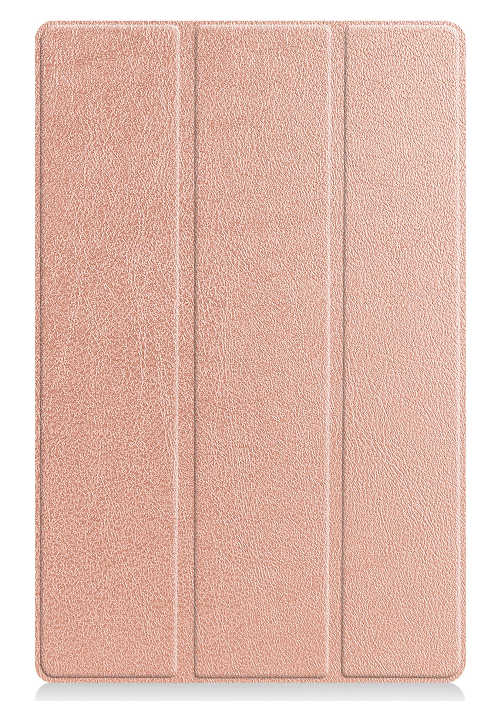 LUQ Hoes Geschikt voor Lenovo Tab P11 Plus Hoes Luxe Hoesje Book Case - Hoesje Geschikt voor Lenovo Tab P11 Plus Hoes Cover - Rosé goud