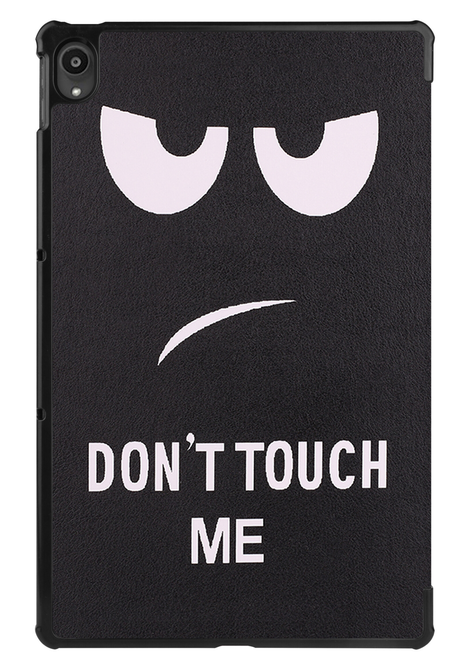 LUQ Hoes Geschikt voor Lenovo Tab P11 Plus Hoes Luxe Hoesje Book Case - Hoesje Geschikt voor Lenovo Tab P11 Plus Hoes Cover - Don't Touch Me