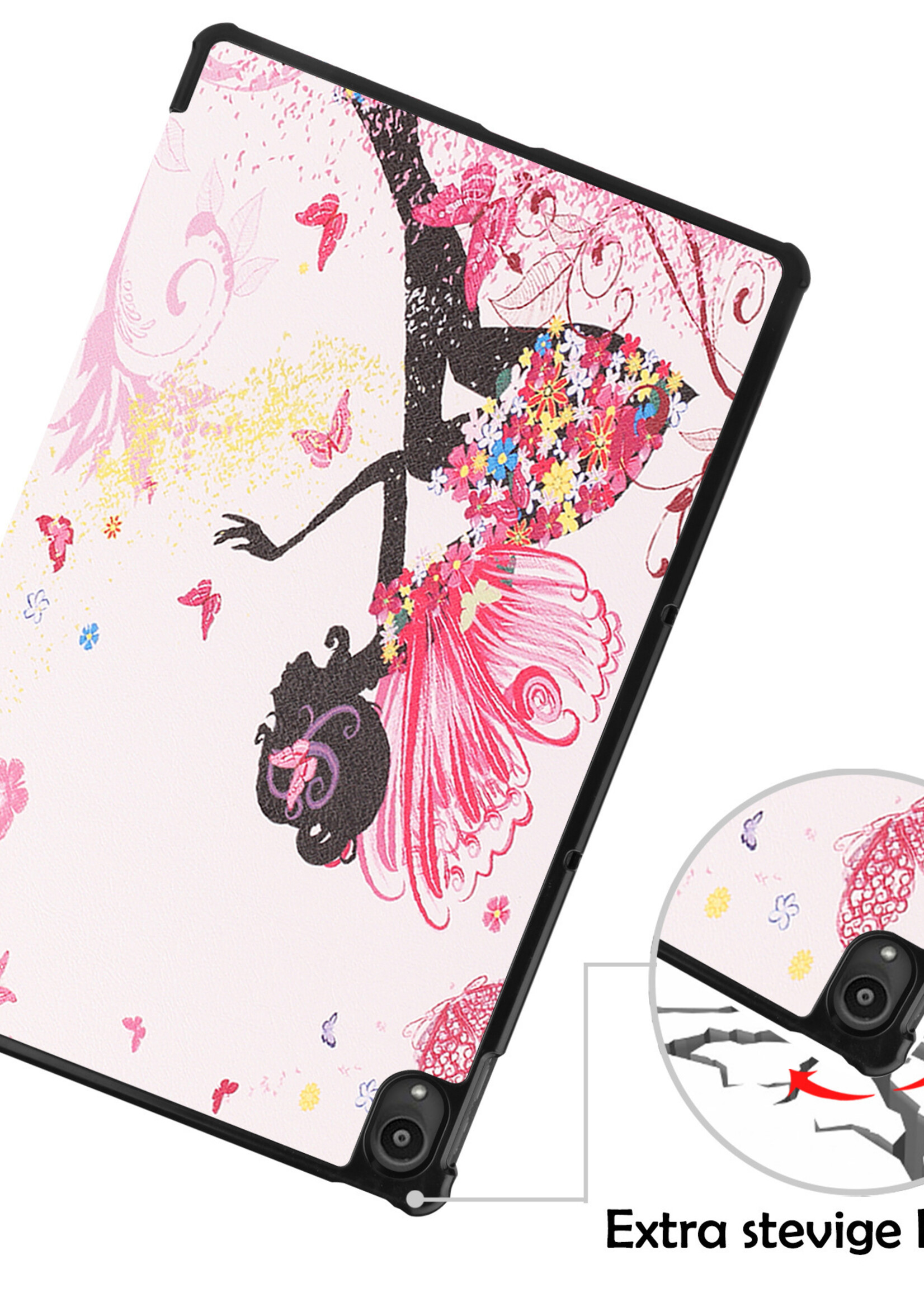 LUQ Hoes Geschikt voor Lenovo Tab P11 Plus Hoes Luxe Hoesje Book Case Met Screenprotector - Hoesje Geschikt voor Lenovo Tab P11 Plus Hoes Cover - Elfje