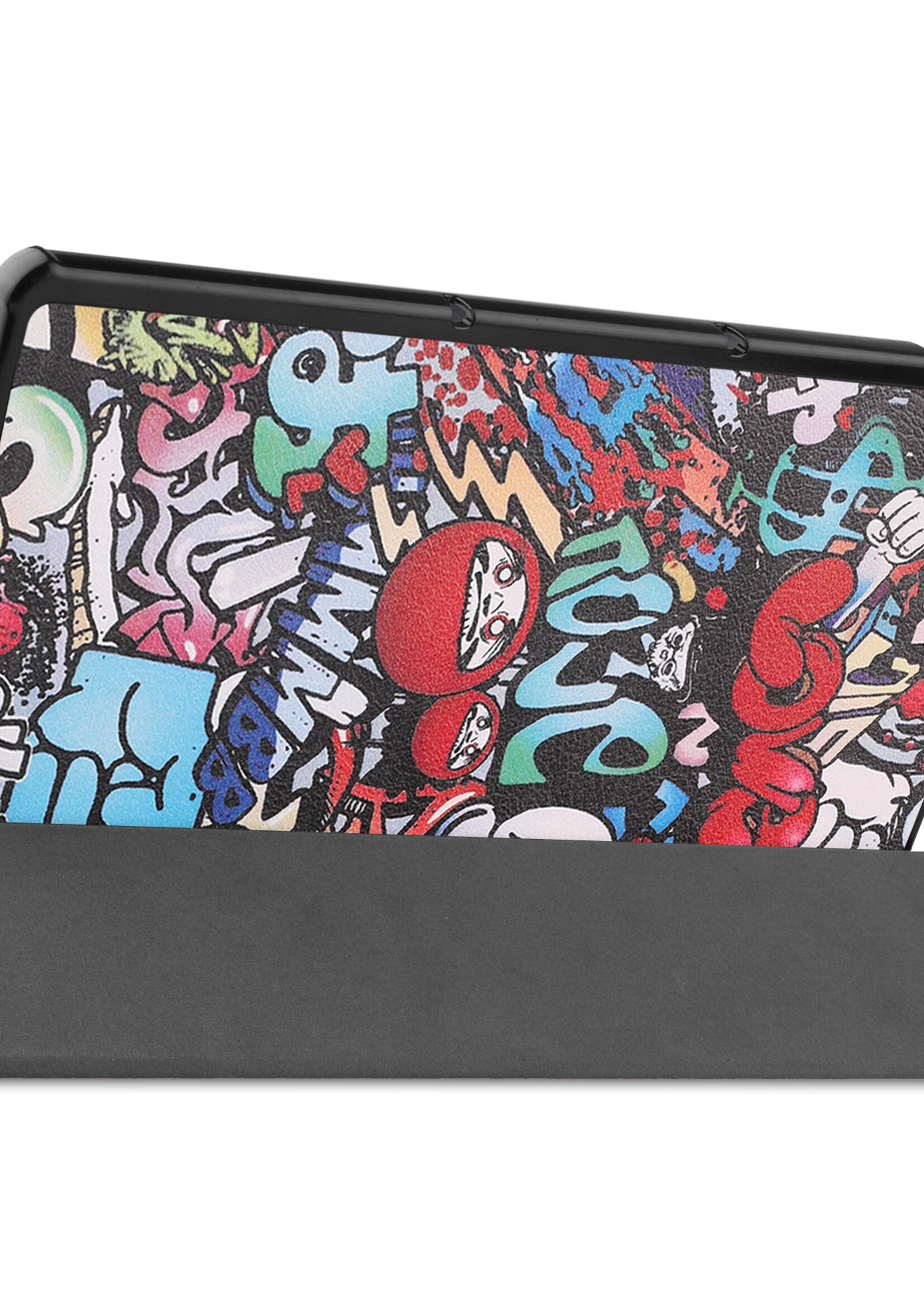 LUQ Hoes Geschikt voor Lenovo Tab P11 Plus Hoes Luxe Hoesje Book Case Met Screenprotector - Hoesje Geschikt voor Lenovo Tab P11 Plus Hoes Cover - Graffity