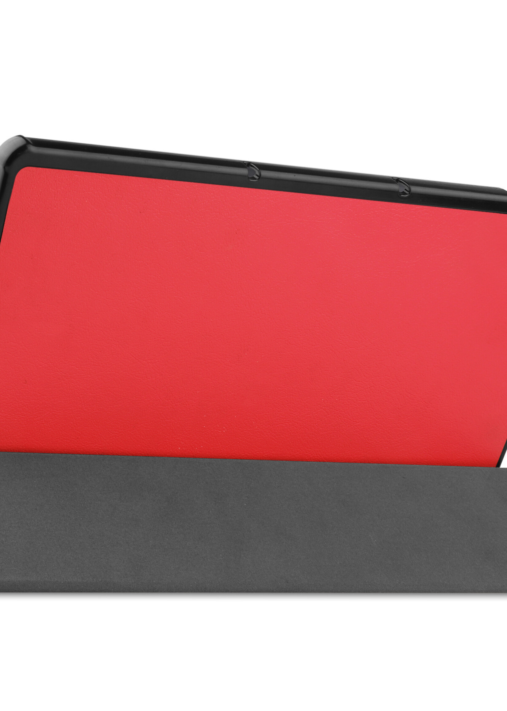 LUQ Hoes Geschikt voor Lenovo Tab P11 Plus Hoes Luxe Hoesje Book Case Met Screenprotector - Hoesje Geschikt voor Lenovo Tab P11 Plus Hoes Cover - Rood