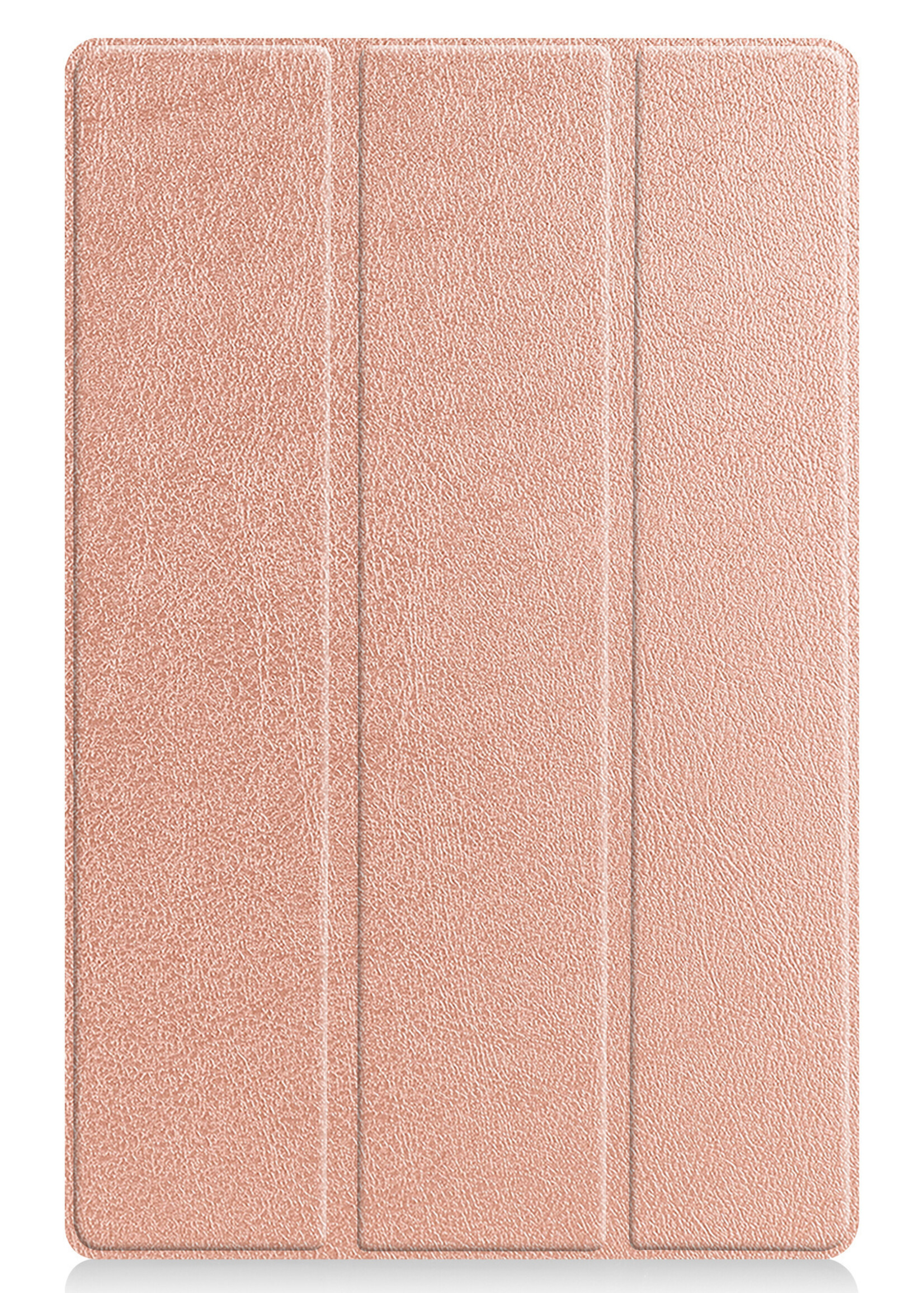 LUQ Hoes Geschikt voor Lenovo Tab P11 Plus Hoes Luxe Hoesje Book Case Met Screenprotector - Hoesje Geschikt voor Lenovo Tab P11 Plus Hoes Cover - Rosé goud