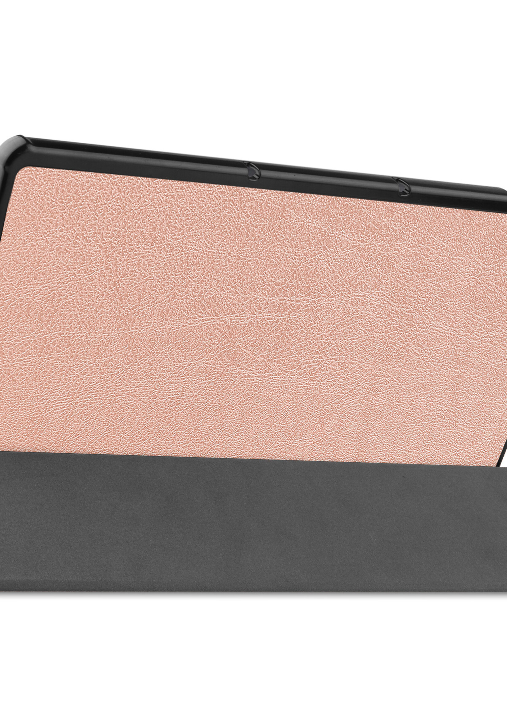 LUQ Hoes Geschikt voor Lenovo Tab P11 Plus Hoes Luxe Hoesje Book Case Met Screenprotector - Hoesje Geschikt voor Lenovo Tab P11 Plus Hoes Cover - Rosé goud