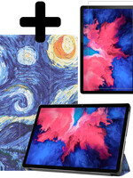 LUQ LUQ Lenovo Tab P11 Plus Hoes Met Screenprotector - Sterrenhemel