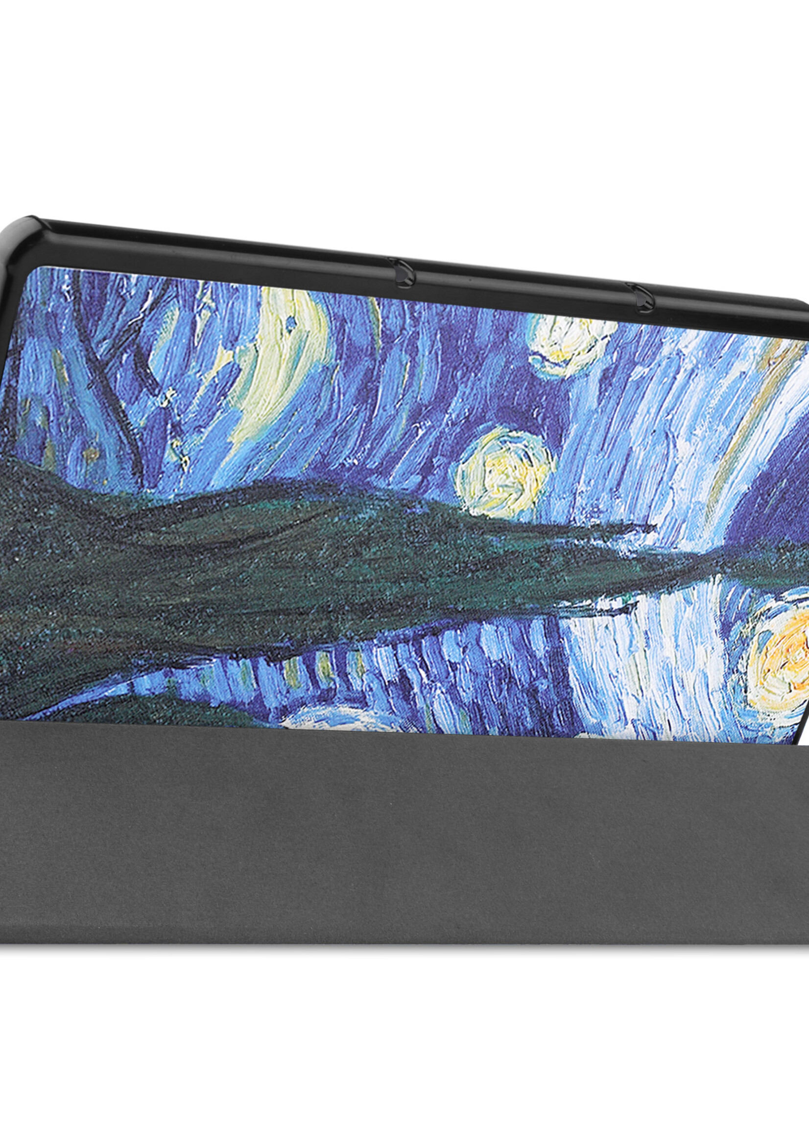 LUQ Hoes Geschikt voor Lenovo Tab P11 Plus Hoes Luxe Hoesje Book Case Met Screenprotector - Hoesje Geschikt voor Lenovo Tab P11 Plus Hoes Cover - Sterrenhemel