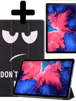 LUQ LUQ Lenovo Tab P11 Plus Hoes Met Screenprotector - Don't touch me