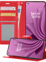 LUQ LUQ OnePlus 10 Pro Hoesje Bookcase - Rood