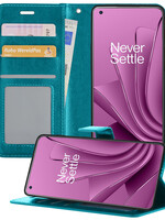 LUQ LUQ OnePlus 10 Pro Hoesje Bookcase - Turquoise