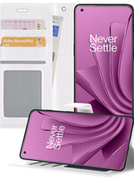 LUQ LUQ OnePlus 10 Pro Hoesje Bookcase - Wit