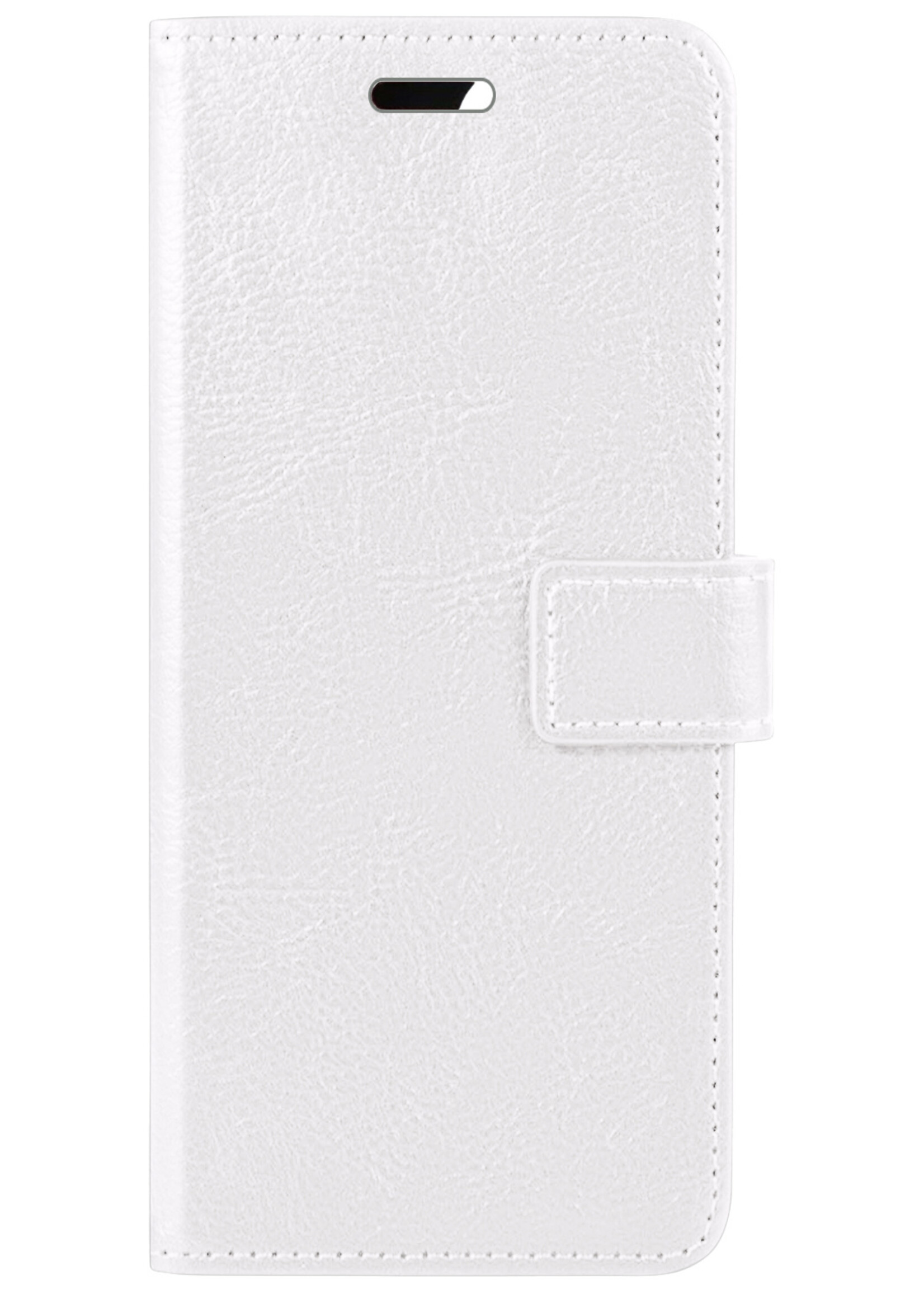 LUQ Hoesje Geschikt voor OnePlus 10 Pro Hoesje Book Case Hoes Wallet Cover - Hoes Geschikt voor OnePlus 10 Pro Hoesje Bookcase Hoes - Wit