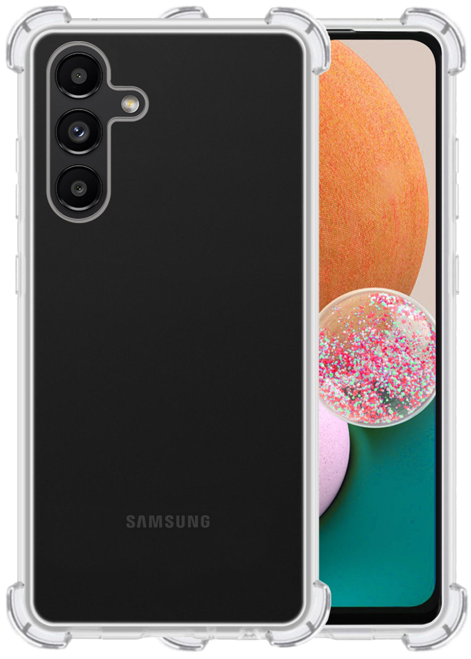 LUQ Hoesje Geschikt voor Samsung A13 5G Hoesje Shockproof Case Siliconen - Hoes Geschikt voor Samsung Galaxy A13 5G Hoes Cover Siliconen - Transparant