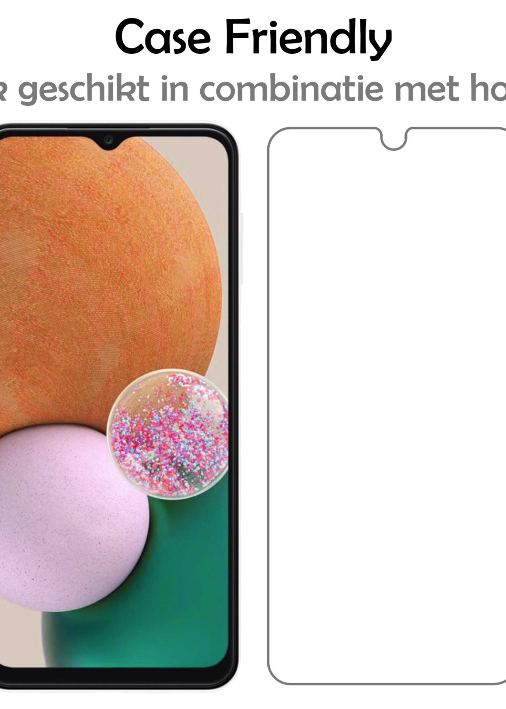 LUQ Screenprotector Geschikt voor Samsung A13 5G Screenprotector Beschermglas Gehard Glas - Screenprotector Geschikt voor Samsung Galaxy A13 5G Screenprotector Glas - 2 Stuks