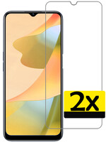 LUQ LUQ OPPO A16 Screenprotector Glas - 2 PACK