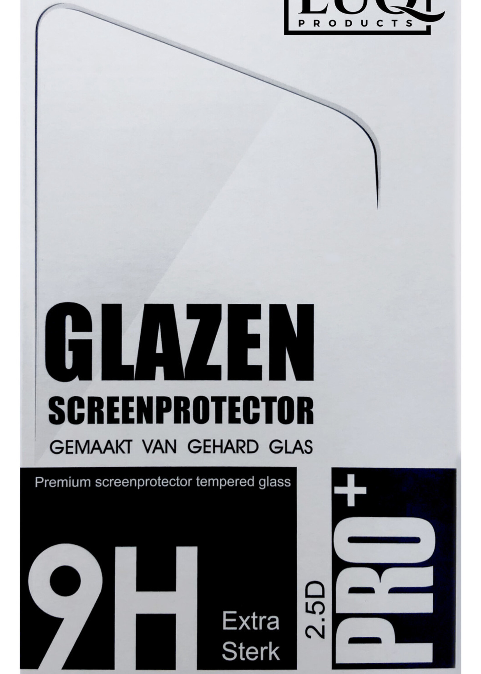 LUQ Screenprotector Geschikt voor OPPO A16 Screenprotector Glas Full Cover - Screenprotector Geschikt voor OPPO A16 Screenprotector Full Cover - 2 Stuks