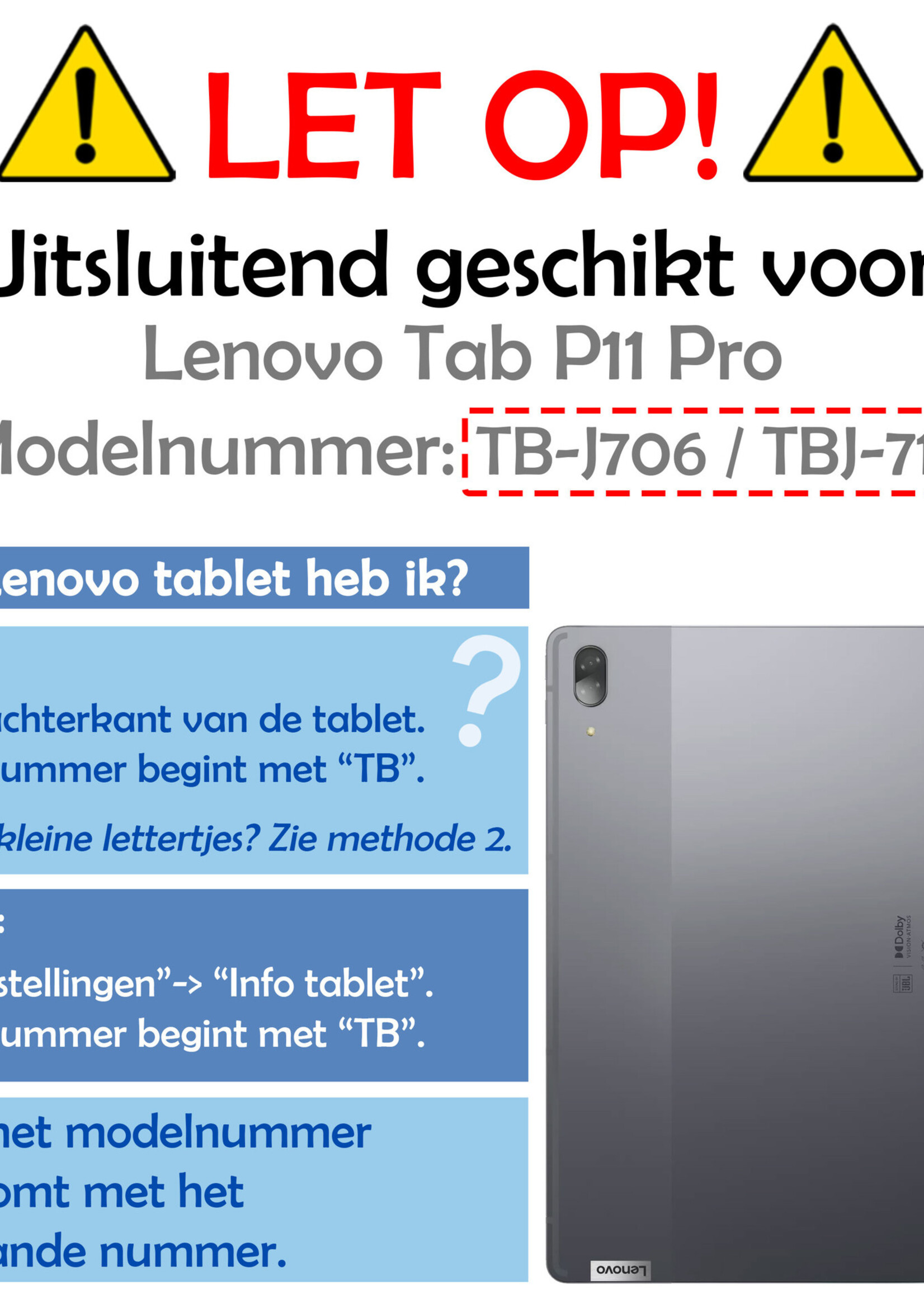 LUQ Screenprotector Geschikt voor Lenovo Tab P11 Pro Screenprotector Bescherm Glas Tempered Glass Screen Protector - Screen Protector Geschikt voor Lenovo Tab P11 Pro Screenprotector
