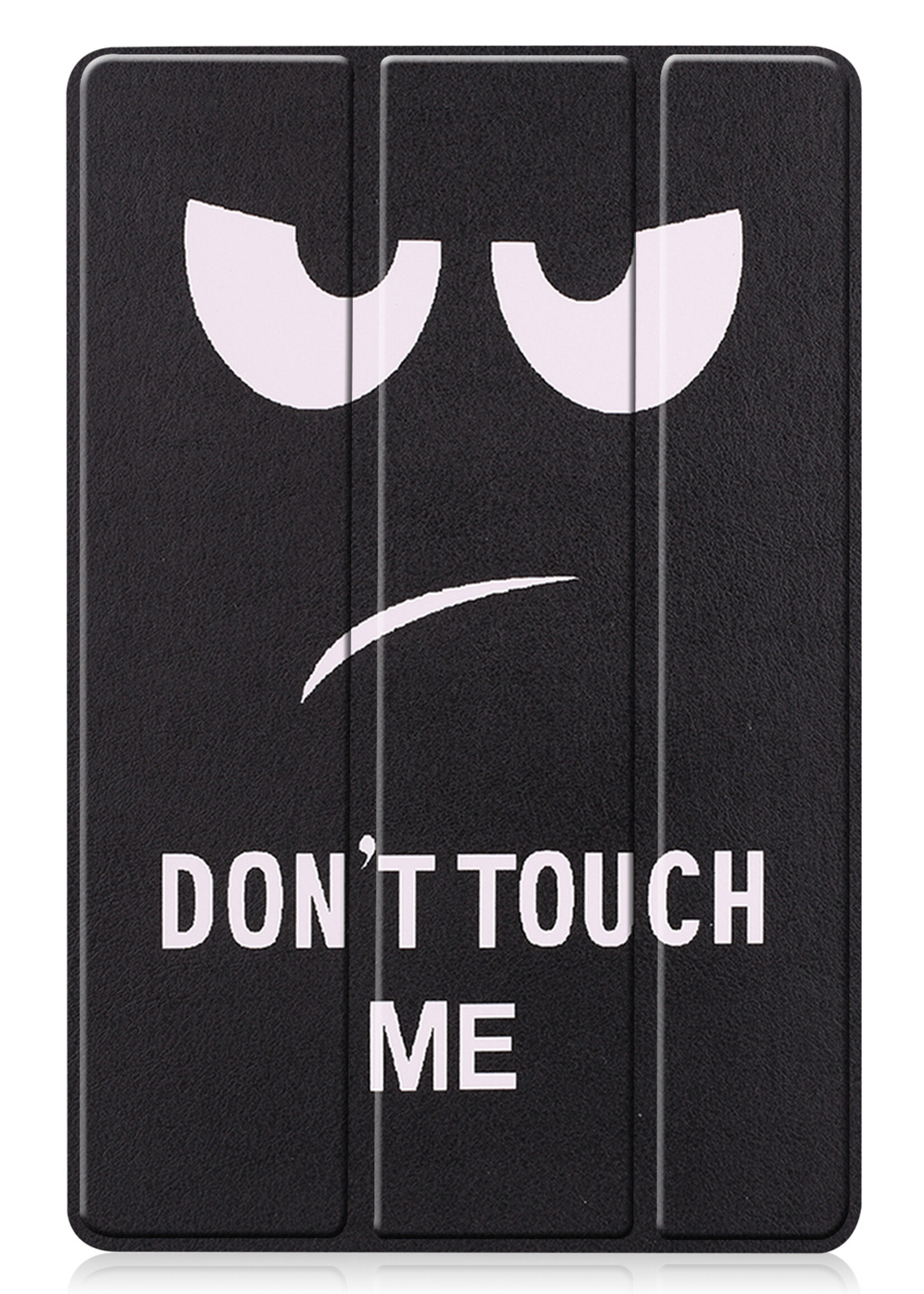 LUQ Hoes Geschikt voor Samsung Galaxy Tab S8 Hoes Luxe Hoesje Book Case - Hoesje Geschikt voor Samsung Tab S8 Hoes Cover - Don't Touch Me